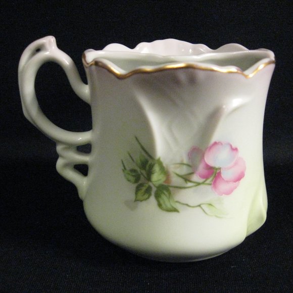 VTG. HAND PAINTED NIPPON PORCELAIN SHAVING SCUTTLE - Picture 2 of 4